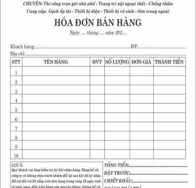 HÓA ĐƠN MÀU ĐEN 3
