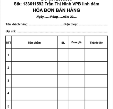HÓA ĐƠN MÀU ĐEN 5